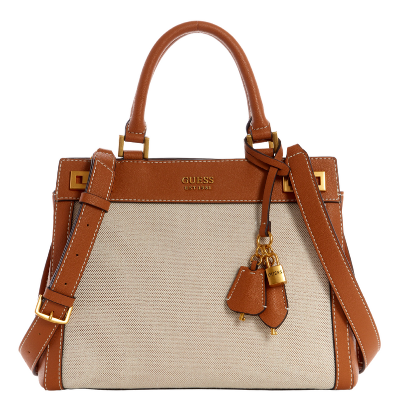 Guess Katey Canevas Luxury Satchel