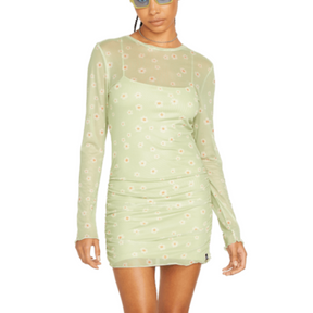Volcom Volcom Women's Cryptogram Dress Sage S Womens Short Dresses