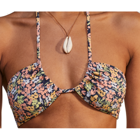 Roxy Roxy Women's Beach Classics Fashion Top MOOD INDIGO DITSY LOVE S Womens Bikini Tops