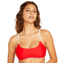 Volcom Volcom Women's Coco Scoop Top Candy Apple S Womens Bikini Tops