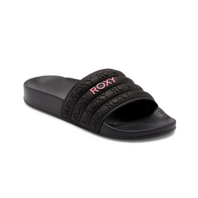 Roxy Roxy Girl's Slippy Sandals Black 11 Youth Girls Slip on Sandals 5T-13T & 1-7 US Size