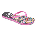 Roxy Roxy RG Viva Stamp II Youth Flip Flops Black/Floral 11 Youth Girls Sandals 5T to 13T and 1 to 7 US Size