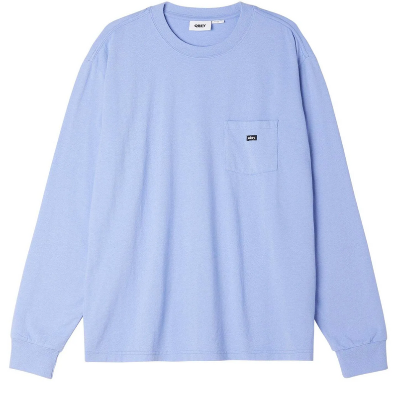 Obey Men's Timeless Recycled Pocket LS Tee