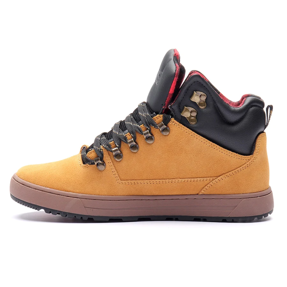 DVS Men s Vanguard Boot 10 Chamois Black Red Suede