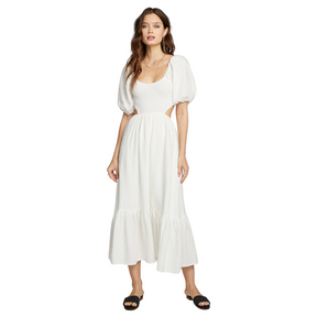 Saltwater Luxe Saltwater Luxe Women's Caralee Midi Dress Vanilla XS Womens Long Dresses