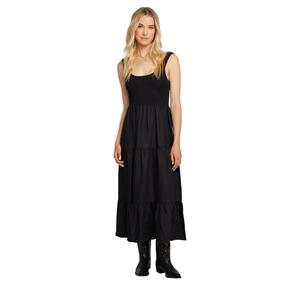 Saltwater Luxe Saltwater Luxe Women's Memphis Midi Dress Black XS Womens Long Dresses