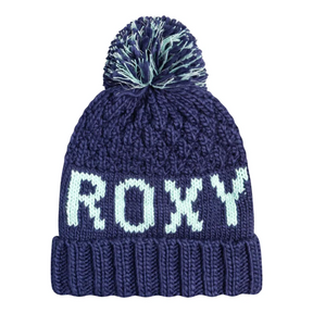 Roxy Roxy Girls Tonic Beanie Medieval Blue 1SZ Youth Girls Toques 2 to 7 years
