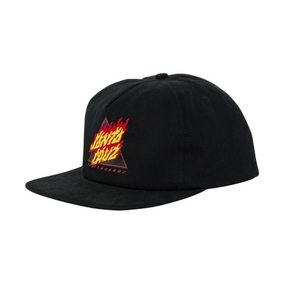 Santa Cruz Santa Cruz Snapback Flamed Not a Dot Black 1SZ Mens Hats Flat Brim