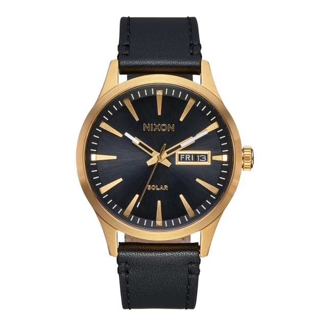 Nixon Nixon Men's Sentry Solar Leather Mens Watch Leather Bands