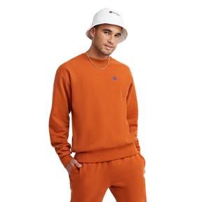Champion Champion Mens Reverse Weave Crew Siesta Pink M Mens Sweaters