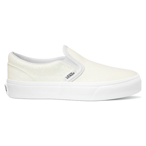Vans Vans Kids Classic Slip On Shoes White 11 Youth Girls Skate Shoes 5T-13T & 1-7 US Size