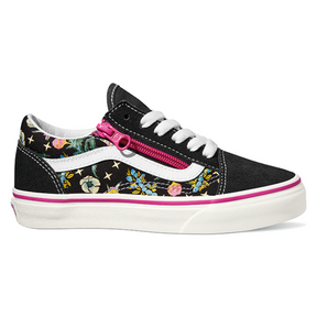 Vans Vans Kids Old Skool Zip Shoes Black 11 Youth Girls Skate Shoes 5T-13T & 1-7 US Size