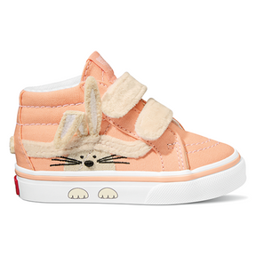 Vans Vans Toddler SK8-Mid Reissue V Rabbit Shoes Peach Dust 3T Youth Infant Girls Shoes 1T to 5T US size