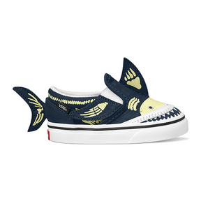 Vans Vans Toddler Slip-On V Shark Fair Isle Blue/Multi 2T Youth Boys Skate Shoes 5T-13T & 1-7 US Size