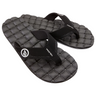 Volcom Men's Recliner Sandals- Black White
