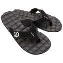 Volcom Volcom Men's Recliner Sandals- Black White Black White 6 Mens Sandals Flip Flop 5 to 11