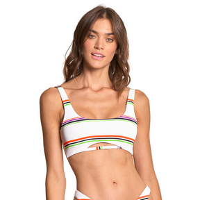 Maaji Maaji Women's Pinstripe Harper Top White Group 2 S Womens Bikini Tops