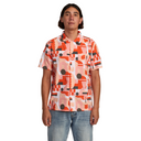 RVCA RVCA Men's Jesse Brown Short Sleeve Multi M Mens Button Up Short Sleeve Shirts