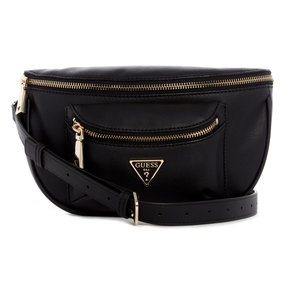 Guess belt bag black deals