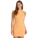 Roxy Roxy Women's Bright Boardwalk Dress Mock Orange S Womens Short Dresses