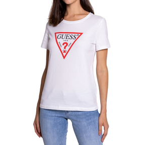 Guess Guess Women's SS CN Original Tee Pure White S Womens T-Shirts