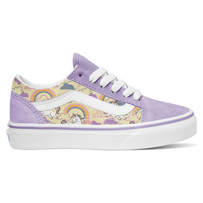 Vans Vans Kids Old Skool Skateboard Shoes MYTHICAL GLOW SHEER LILAC 11 Youth Girls Skate Shoes 5T-13T & 1-7 US Size