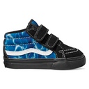 Vans Vans Sk8 Mid Reissue V Toddler Shoes GLOW LIGHTNING BLACK/BLUE 2T Youth Infant Boys Shoes 1T to 5T US size