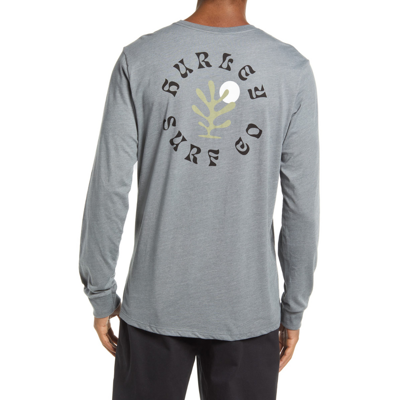 Hurley Mens Everyday Pacific Cactus Long Sleeve