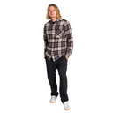 Volcom Volcom Mens Caden Plaid Long Sleeve Shirt Black M Mens Button Up Long Sleeve Shirts