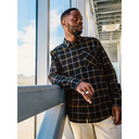 Volcom Volcom Mens Caden Plaid Long Sleeve Shirt Black M Mens Button Up Long Sleeve Shirts