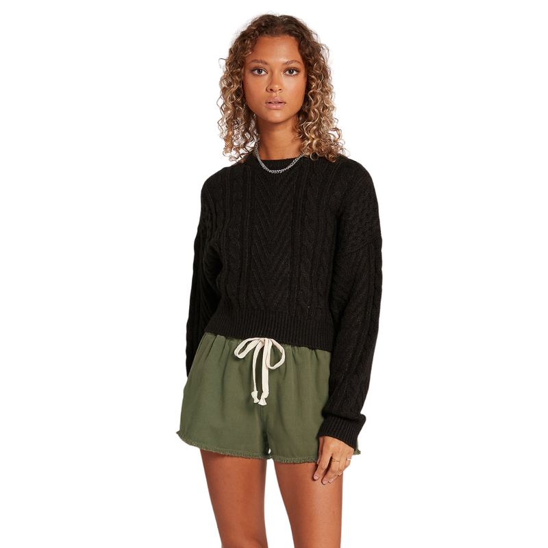 Volcom Womens Cabled Babe Jumper
