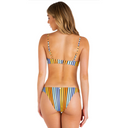 Hurley Hurley Bombay Stripe Reversible Cheeky French Bottom Light Sunflower Stripe S Womens Bikini Bottoms