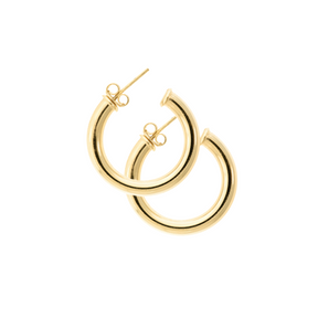 Carden Avenue Carden Avenue - Mila Tube Hoop Earrings 18kt Gold-Filled 25mm Jewelry