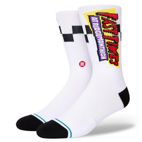 Stance Stance Fast Times Gnarly Crew Socks White M Mens Socks