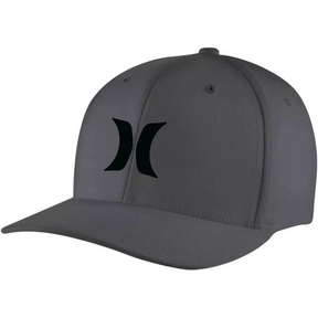 Hurley Hurley Mens H2O Dri One and Only Hat Dark Grey S/M Mens Hats Curved Brim