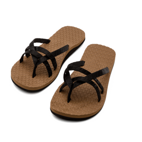 Volcom Volcom Women's Eco Concourse Trail Black 6 Womens Sandals Flip Flop 5 to 11