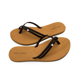 Volcom Volcom Women's Thrills II Sandals - Black Black 6 Womens Sandals Flip Flop 5 to 11
