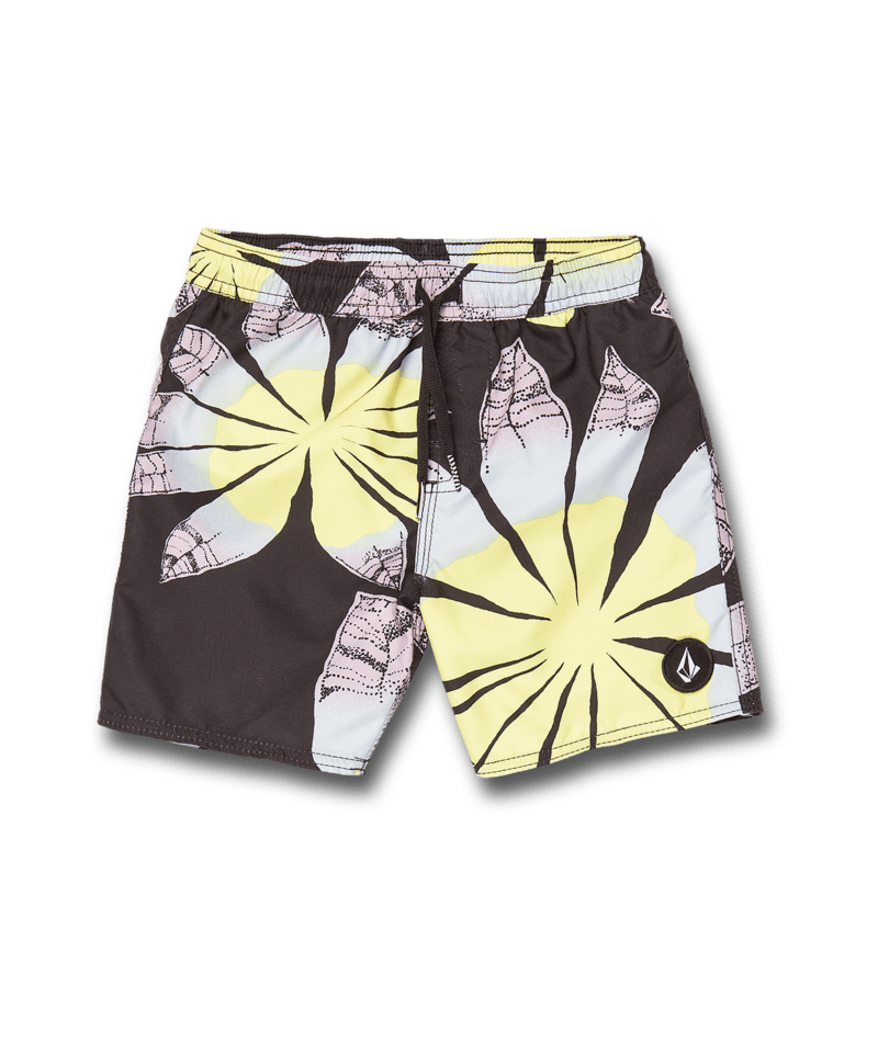 Volcom Youth Poly Party Swim Trunks in Black.