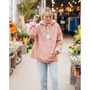 Brunette Babes Club Big Sister Hoodie Vintage Rose XS/S Womens Pull Over Hoodies