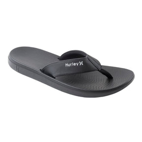 Hurley Hurley Men's Crest Flip Flop Gray/Black 8 Mens Sandals Flip Flop 5 to 11