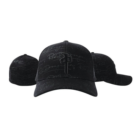 RDS RDS Flexfit Auto All Over BLACK-BLACK S/M Mens Hats Curved Brim