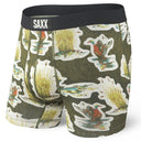 Saxx SAXX Mens Ultra Boxer Brief GREY-BLUE S Mens Boxer Brief Underwear