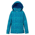 burton eloide jacket girls front view girls snowboard jackets blue 1304510-4402