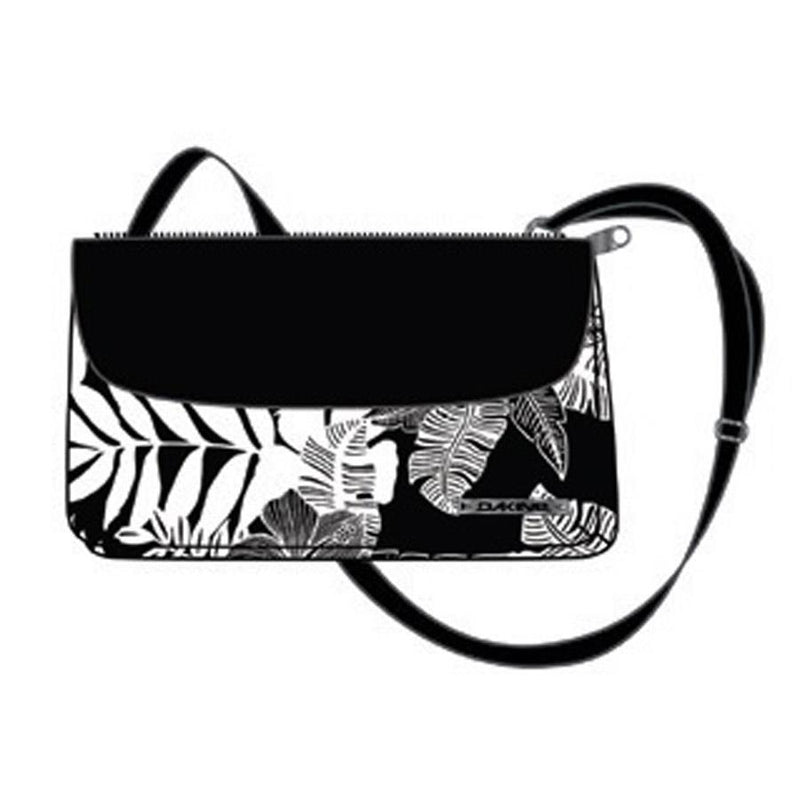dakine jaime bag front view womens purses black/white 610934315762-hibscus palm