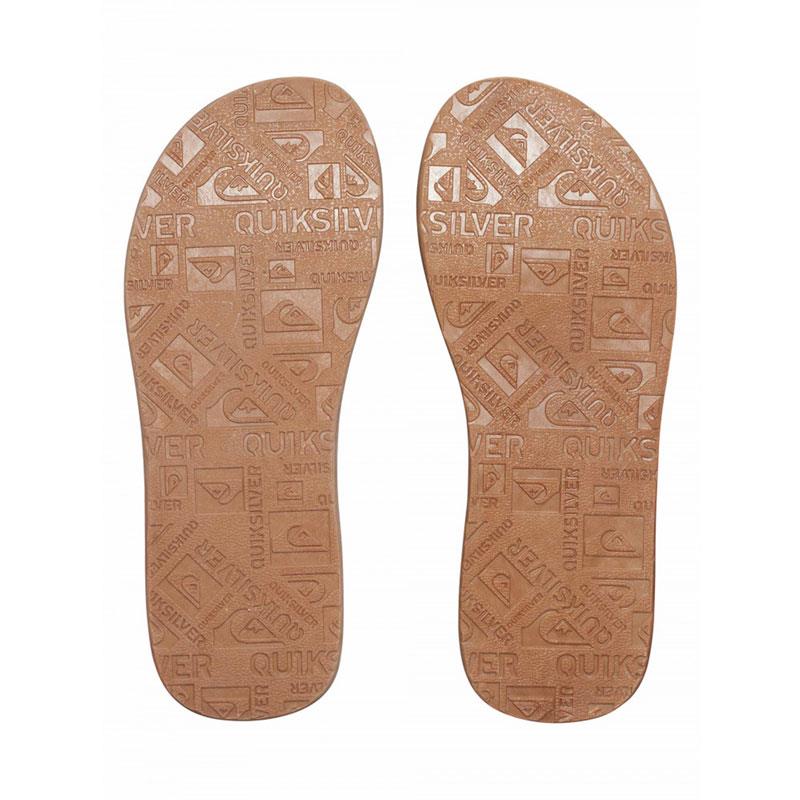 quicksilver Carver Nubuck Sandals bottom view  Mens Flip Flops brown aqyl100040-tkd0
