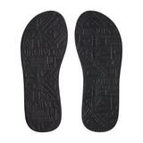 quicksilver Basis Sandals bottom view  Mens Flip Flops black/blue aqyl100482-xkrb