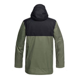 edytj03073-gqm0 dc defy jacket back view mens isulated jacket green/black