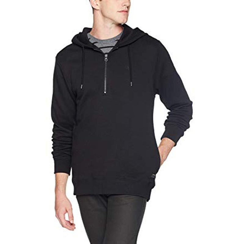 volcom index p/o front view mens pullover hoodies black