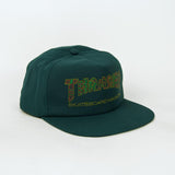 thrasher davis snapback front view mens hats dark green