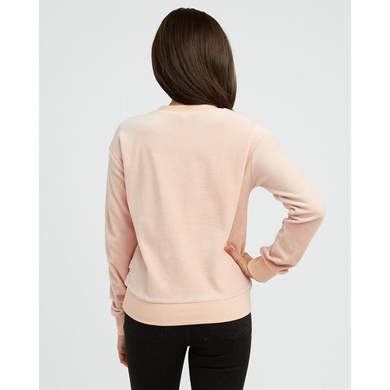 rvca babs back view womens sweaters pink
